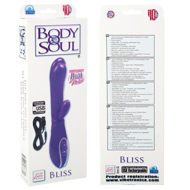 California Exotic Body & Soul Bliss, фиолетовый - Вибратор с USB-зарядкой - купить в секс шопе California Exotic Body & Soul Bliss, фиолетовый - Вибратор с USB-зарядкой - купить в секс шопе