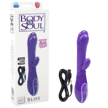 California Exotic Body & Soul Bliss, фиолетовый, Вибратор с USB-зарядкой California Exotic Body & Soul Bliss, фиолетовый, Вибратор с USB-зарядкой
