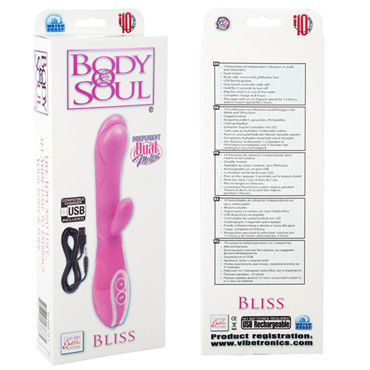 California Exotic Body & Soul Bliss, розовый - Вибратор с USB-зарядкой - купить в секс шопе California Exotic Body & Soul Bliss, розовый - Вибратор с USB-зарядкой - купить в секс шопе