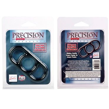 California Exotic Precision Pump, серое - Кольцо на пенис для усиления эрекции - купить в секс шопе California Exotic Precision Pump, серое - Кольцо на пенис для усиления эрекции - купить в секс шопе