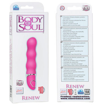 California Exotic Body & Soul Renew, розовый - Рельефный вибратор - купить в секс шопе California Exotic Body & Soul Renew, розовый - Рельефный вибратор - купить в секс шопе