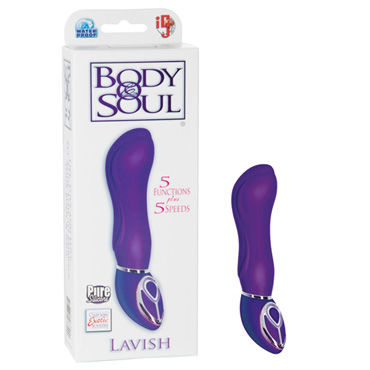 California Exotic Body & Soul Lavish, фиолетовый, Вибратор рельефной формы California Exotic Body & Soul Lavish, фиолетовый, Вибратор рельефной формы