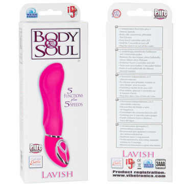 California Exotic Body & Soul Lavish, розовый - Вибратор рельефной формы - купить в секс шопе California Exotic Body & Soul Lavish, розовый - Вибратор рельефной формы - купить в секс шопе