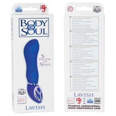 California Exotic Body & Soul Lavish, синий - Вибратор рельефной формы - купить в секс шопе California Exotic Body & Soul Lavish, синий - Вибратор рельефной формы - купить в секс шопе
