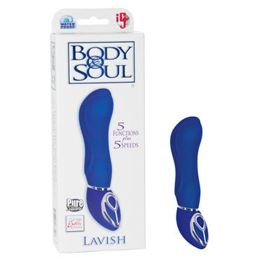 California Exotic Body & Soul Lavish, синий, Вибратор рельефной формы California Exotic Body & Soul Lavish, синий, Вибратор рельефной формы