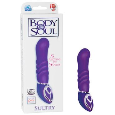 California Exotic Body & Soul Sultry, фиолетовый, Рельефный вибратор California Exotic Body & Soul Sultry, фиолетовый, Рельефный вибратор