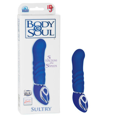 California Exotic Body & Soul Sultry, синий, Рельефный вибратор California Exotic Body & Soul Sultry, синий, Рельефный вибратор
