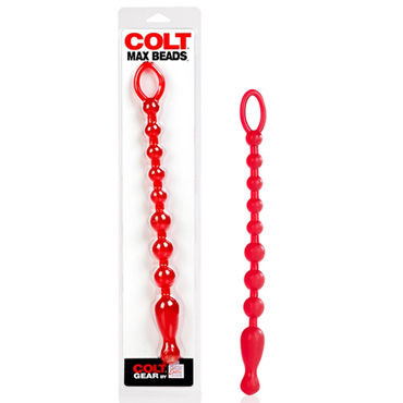 California Exotic Colt Max Beads, красная, Большая анальная цепочка California Exotic Colt Max Beads, красная, Большая анальная цепочка