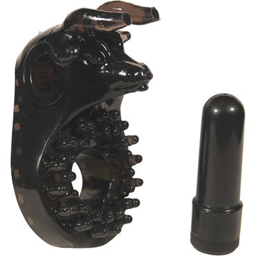 Toy Joy El Torro, черное, Виброкольцо на пенис Toy Joy El Torro, черное, Виброкольцо на пенис