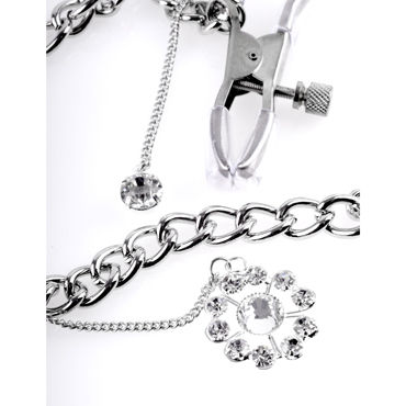 Pipedream Crystal Nipple Clamps, Зажимы для сосков с кулоном и другие товары Pipedream с фото Pipedream Crystal Nipple Clamps, Зажимы для сосков с кулоном и другие товары Pipedream с фото