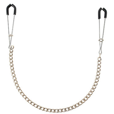 Pipedream Nipple Tweezer Clamps - Зажимы для сосков с цепочкой - купить в секс шопе Pipedream Nipple Tweezer Clamps - Зажимы для сосков с цепочкой - купить в секс шопе