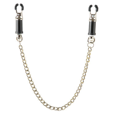 Pipedream Nipple Barrel Clamps - Зажимы для сосков с цепочкой - купить в секс шопе Pipedream Nipple Barrel Clamps - Зажимы для сосков с цепочкой - купить в секс шопе