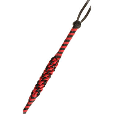 Pipedream Deluxe Riding Crop, красный - Кожаный плетенный стек - купить в секс шопе Pipedream Deluxe Riding Crop, красный - Кожаный плетенный стек - купить в секс шопе