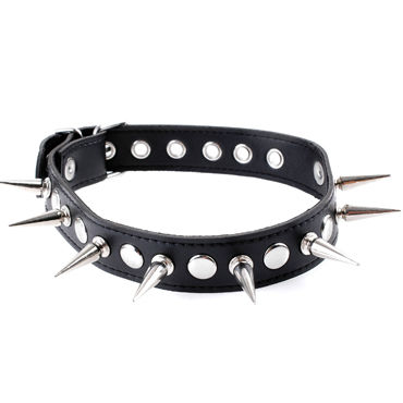 Pipedream Rock Hard Bondage Kit - Набор для бондажа с шипами: плеть, маска, наручники и ошейник - купить в секс шопе Pipedream Rock Hard Bondage Kit - Набор для бондажа с шипами: плеть, маска, наручники и ошейник - купить в секс шопе