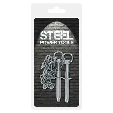 Steel Power Tools Nipple Grabbers - Металлические стимуляторы для сосков - купить в секс шопе Steel Power Tools Nipple Grabbers - Металлические стимуляторы для сосков - купить в секс шопе