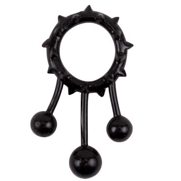 Chisa Ball Banger Cockring, черное - Эрекционное кольцо с подвесками - купить в секс шопе Chisa Ball Banger Cockring, черное - Эрекционное кольцо с подвесками - купить в секс шопе