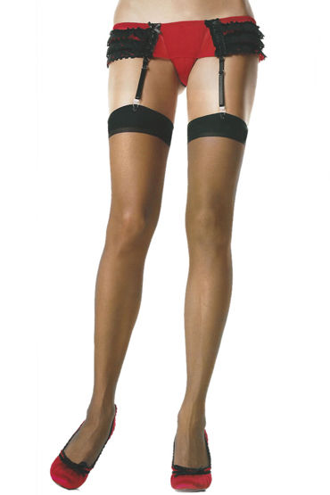 Leg Avenue чулки, красные, С простой резинкой Leg Avenue чулки, красные, С простой резинкой