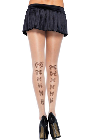 Leg Avenue колготки, С игривыми бантиками сзади Leg Avenue колготки, С игривыми бантиками сзади