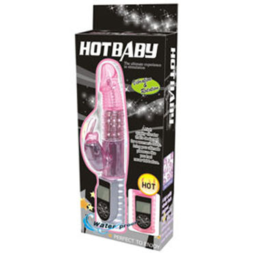 Baile Hot Baby, фиолетовый - Ротатор с LCD-дисплеем - купить в секс шопе Baile Hot Baby, фиолетовый - Ротатор с LCD-дисплеем - купить в секс шопе
