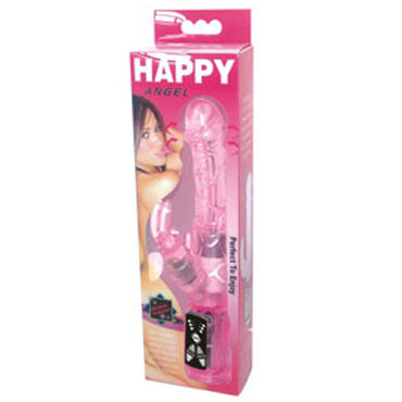Baile Happy Angel - Ротатор-реалистик с кроликом - купить в секс шопе Baile Happy Angel - Ротатор-реалистик с кроликом - купить в секс шопе
