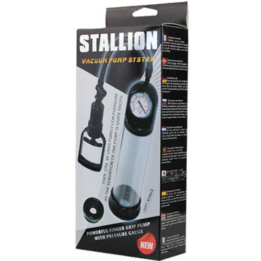 Baile Stallion - Вакуумная помпа с манометром - купить в секс шопе Baile Stallion - Вакуумная помпа с манометром - купить в секс шопе