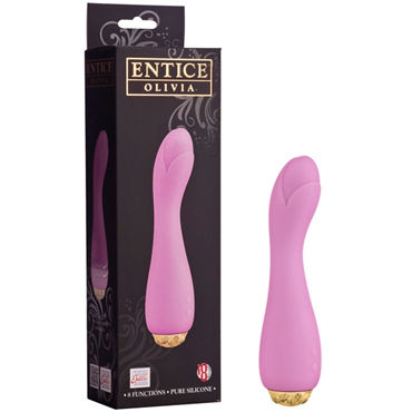 California Exotic Entince Olivia, розовый, Дизайнерский силиконовый вибромассажер California Exotic Entince Olivia, розовый, Дизайнерский силиконовый вибромассажер