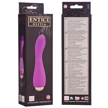 California Exotic Entince Olivia, малиновый - Дизайнерский силиконовый вибромассажер - купить в секс шопе California Exotic Entince Olivia, малиновый - Дизайнерский силиконовый вибромассажер - купить в секс шопе
