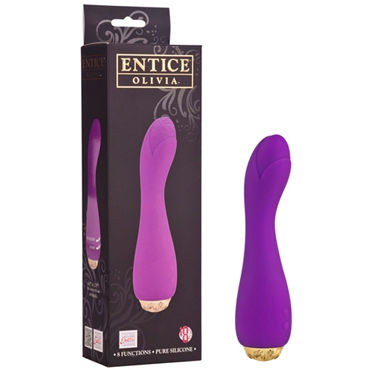 California Exotic Entince Olivia, малиновый, Дизайнерский силиконовый вибромассажер California Exotic Entince Olivia, малиновый, Дизайнерский силиконовый вибромассажер