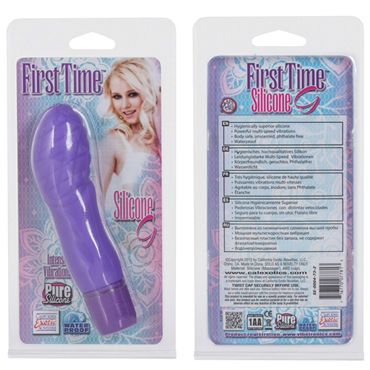 California Exotic First Time Silicone G, фиолетовый - Вибратор для стимуляции точки G - купить в секс шопе California Exotic First Time Silicone G, фиолетовый - Вибратор для стимуляции точки G - купить в секс шопе