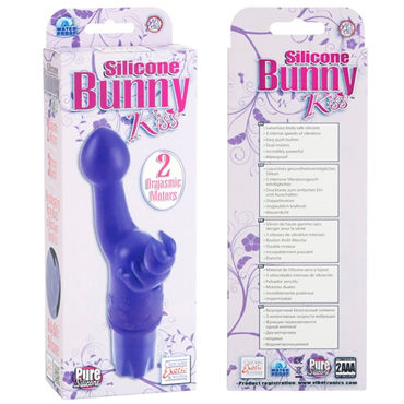 California Exotic Silicone Bunny Kiss, фиолетовый, Вибратор с клиторальным зайчиком и другие товары California Exotic с фото California Exotic Silicone Bunny Kiss, фиолетовый, Вибратор с клиторальным зайчиком и другие товары California Exotic с фото