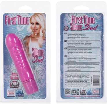 California Exotic First Time Silicone Stud, розовый - Миниатюрный эргономичный вибратор - купить в секс шопе California Exotic First Time Silicone Stud, розовый - Миниатюрный эргономичный вибратор - купить в секс шопе