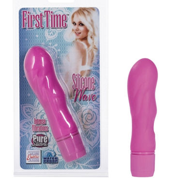 California Exotic First Time Silicone Wave, розовый, Вибромассажер волнообразной формы California Exotic First Time Silicone Wave, розовый, Вибромассажер волнообразной формы
