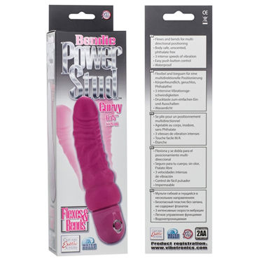 California Exotic Bendie Power Stud Curvy, розовый - Гибкий вибратор-реалистик - купить в секс шопе California Exotic Bendie Power Stud Curvy, розовый - Гибкий вибратор-реалистик - купить в секс шопе