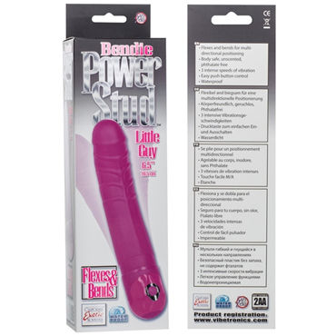 California Exotic Bendie Power Stud Little Guy, розовый - Небольшой вибратор-реалистик - купить в секс шопе California Exotic Bendie Power Stud Little Guy, розовый - Небольшой вибратор-реалистик - купить в секс шопе