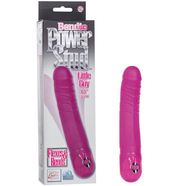 California Exotic Bendie Power Stud Little Guy, розовый, Небольшой вибратор-реалистик California Exotic Bendie Power Stud Little Guy, розовый, Небольшой вибратор-реалистик