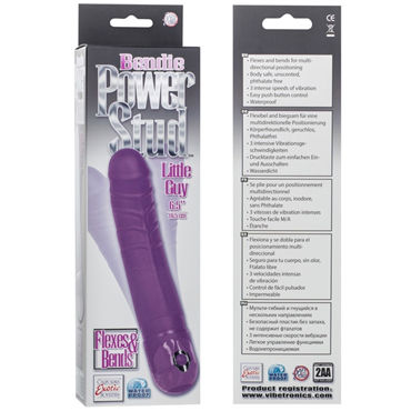 California Exotic Bendie Power Stud Little Guy, фиолетовый - Небольшой вибратор-реалистик - купить в секс шопе California Exotic Bendie Power Stud Little Guy, фиолетовый - Небольшой вибратор-реалистик - купить в секс шопе