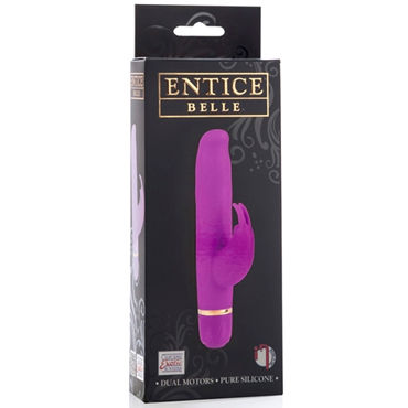 California Exotic Entince Belle, малиновый - Мини-вибратор с клиторальным зайчиком - купить в секс шопе California Exotic Entince Belle, малиновый - Мини-вибратор с клиторальным зайчиком - купить в секс шопе