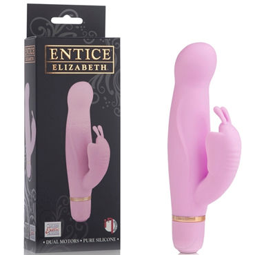 California Exotic Entince Elizabeth, розовый, Мини-вибратор с клиторальной бабочкой California Exotic Entince Elizabeth, розовый, Мини-вибратор с клиторальной бабочкой