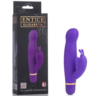 California Exotic Entince Elizabeth, фиолетовый, Мини-вибратор с клиторальной бабочкой California Exotic Entince Elizabeth, фиолетовый, Мини-вибратор с клиторальной бабочкой