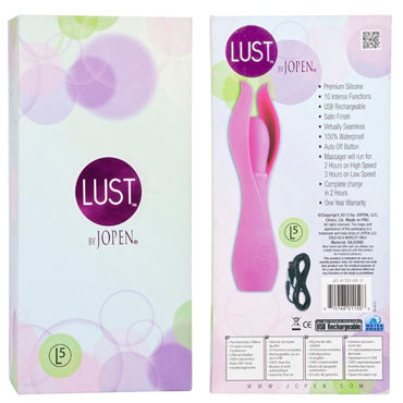 Jopen Lust L5, розовый - Вибромассажер оригинальной формы - купить в секс шопе Jopen Lust L5, розовый - Вибромассажер оригинальной формы - купить в секс шопе
