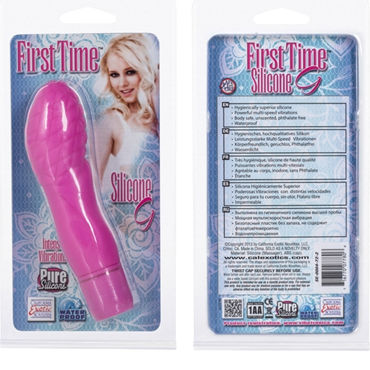 California Exotic First Time Silicone G, розовый - Вибратор для стимуляции точки G - купить в секс шопе California Exotic First Time Silicone G, розовый - Вибратор для стимуляции точки G - купить в секс шопе
