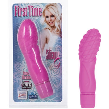 California Exotic First Time Silicone G, розовый, Вибратор для стимуляции точки G California Exotic First Time Silicone G, розовый, Вибратор для стимуляции точки G