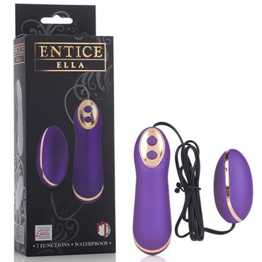 California Exotic Entince Ella, фиолетовый, Стильное виброяйцо с пультом управления California Exotic Entince Ella, фиолетовый, Стильное виброяйцо с пультом управления