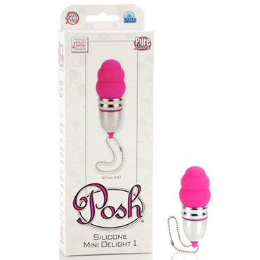 California Exotic Posh Mini Delight, розовый, Силиконовый брелок-массажер California Exotic Posh Mini Delight, розовый, Силиконовый брелок-массажер