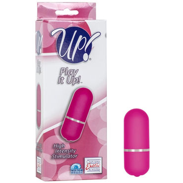 California Exotic Play It Up Stimulator, розовый, Водонепроницаемая вибропуля California Exotic Play It Up Stimulator, розовый, Водонепроницаемая вибропуля