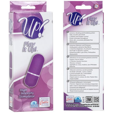 California Exotic Play It Up Stimulator, фиолетовый - Водонепроницаемая вибропуля - купить в секс шопе California Exotic Play It Up Stimulator, фиолетовый - Водонепроницаемая вибропуля - купить в секс шопе