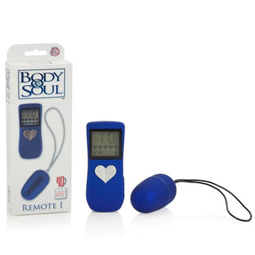 California Exotic Body&Soul Remote, синий, Виброяйцо с беспроводным управлением California Exotic Body&Soul Remote, синий, Виброяйцо с беспроводным управлением