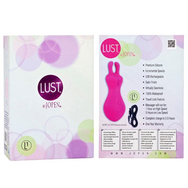 Jopen Lust L1, розовый - Эргономичный стильный вибромассажер - купить в секс шопе Jopen Lust L1, розовый - Эргономичный стильный вибромассажер - купить в секс шопе