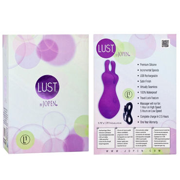 Jopen Lust L1, фиолетовый - Эргономичный стильный вибромассажер - купить в секс шопе Jopen Lust L1, фиолетовый - Эргономичный стильный вибромассажер - купить в секс шопе