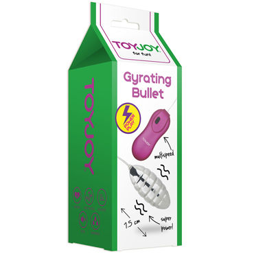 Toy Joy Gyrating Bullet, розовый, Виброяйцо с пультом управления Toy Joy Gyrating Bullet, розовый, Виброяйцо с пультом управления